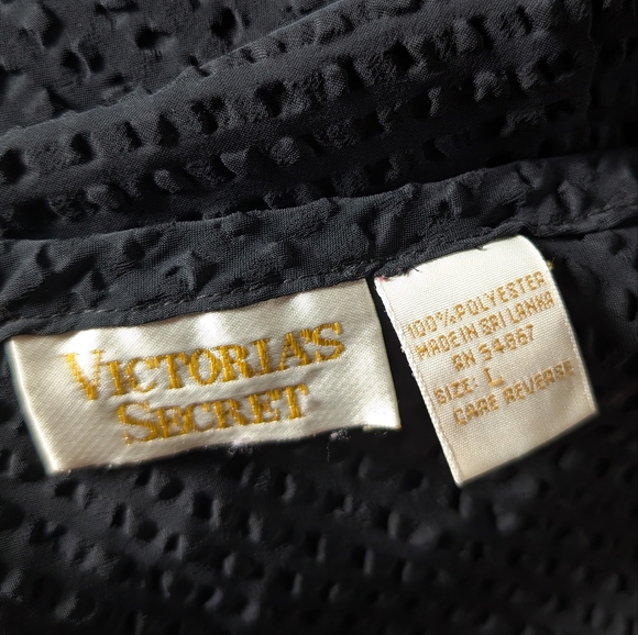 Vintage Victoria's Secret Nightie Large Babydoll Sheer Puckered Fabric Bow Dress - Picture 6 of 7